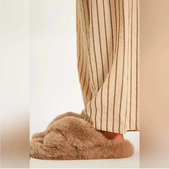 Free People Counting Sheep Slippers in Taupe - Picture 3 of 3